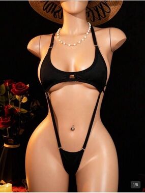 Black Strappy Lingerie